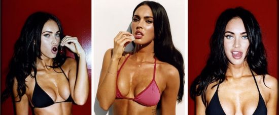 Americká krása. Sexy Megan Fox v bikinách
