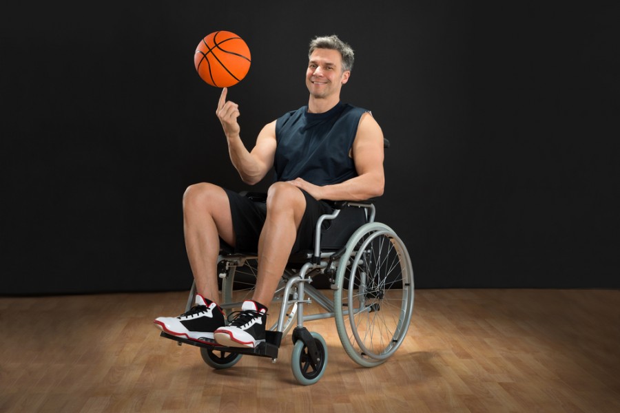 Sportovec na vozíku