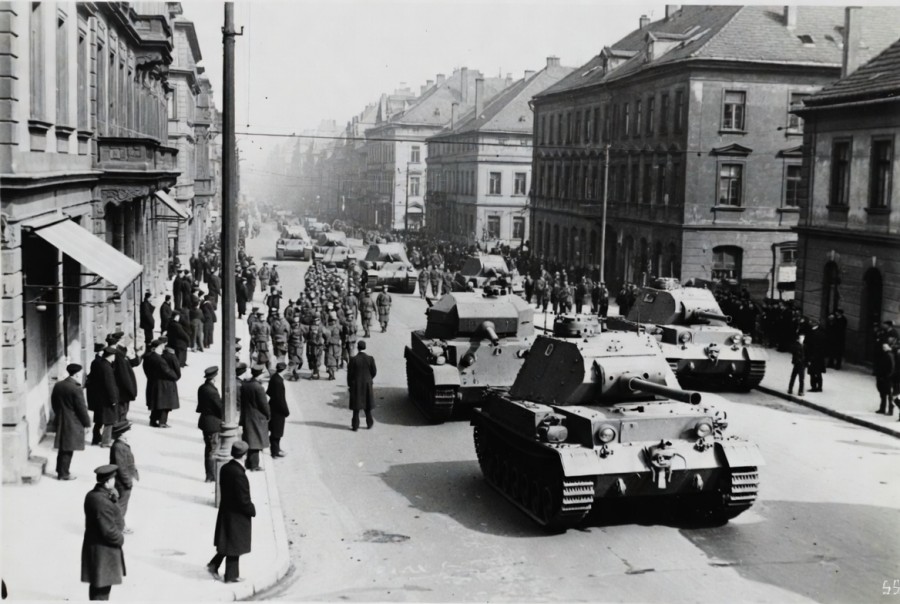 Do Prahy přijely tanky