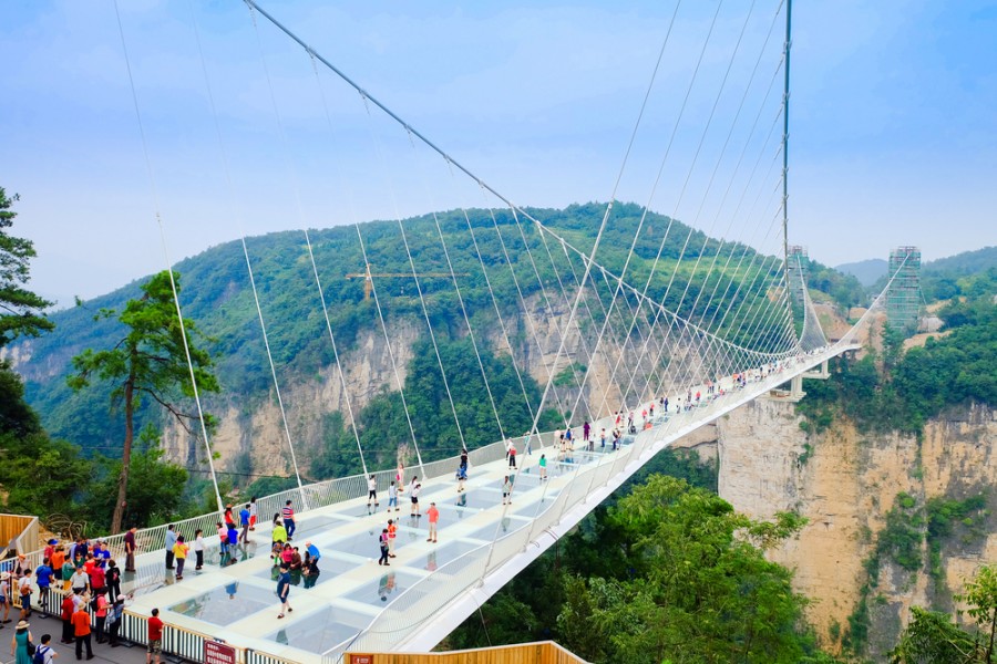 Prosklený most v Zhangjiajie