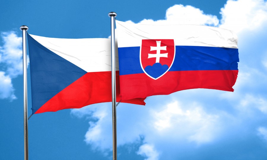 Vlajky Česka a Slovenska