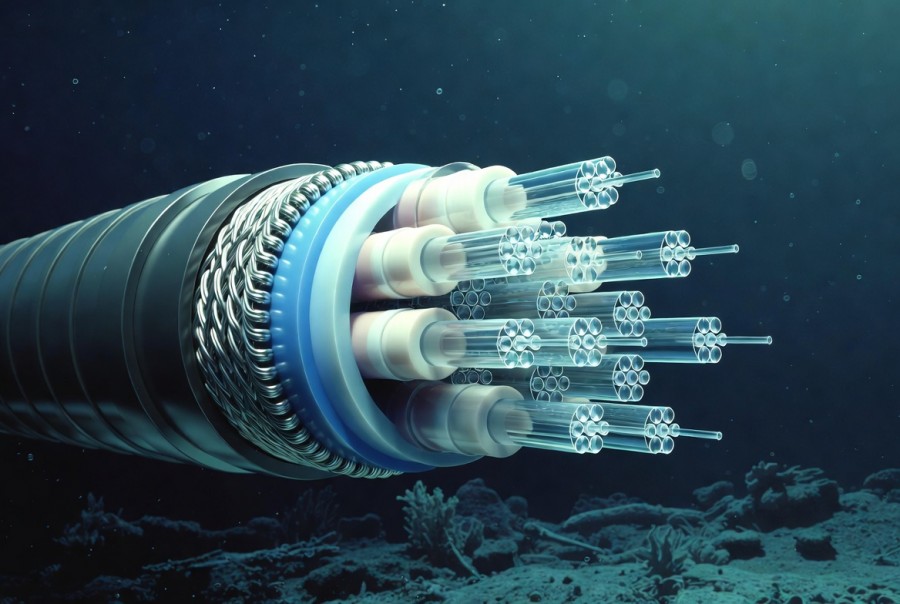 Složit&aacute; struktura podmořsk&yacute;ch kabelů
