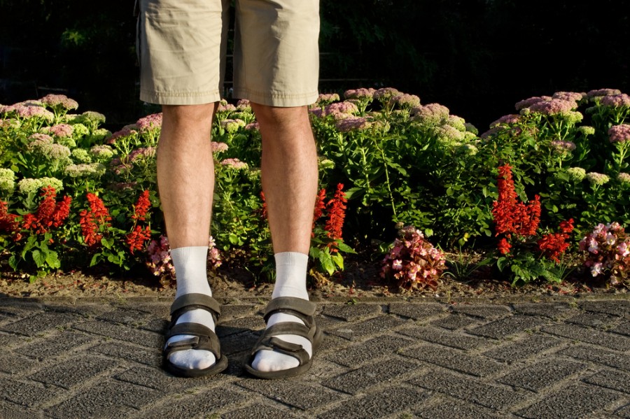 Ponožky v sandálech