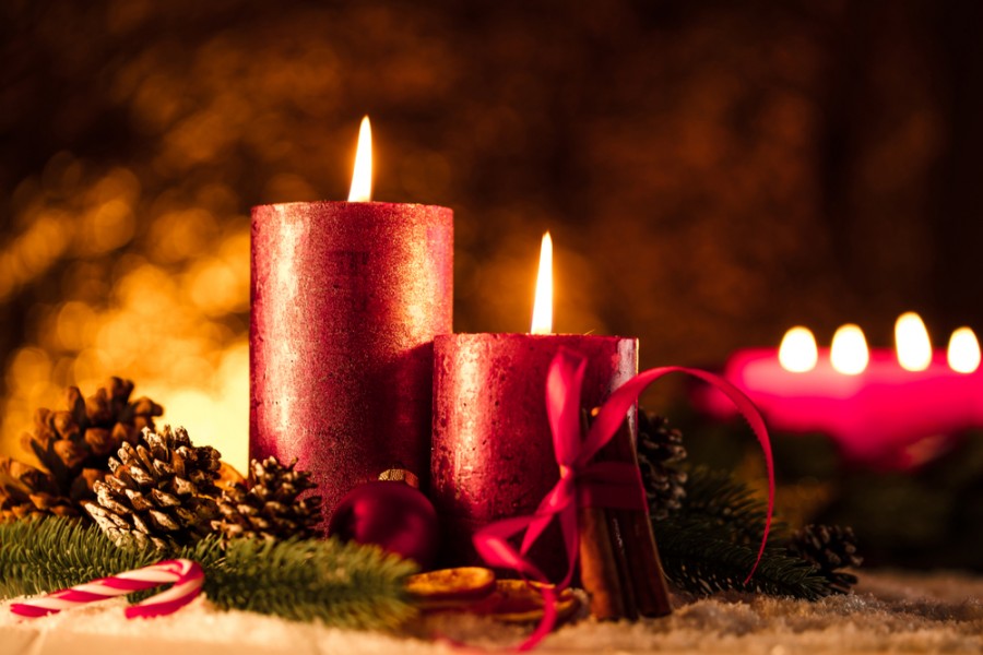 Svíčky skvěle doplní vánoční atmosféru