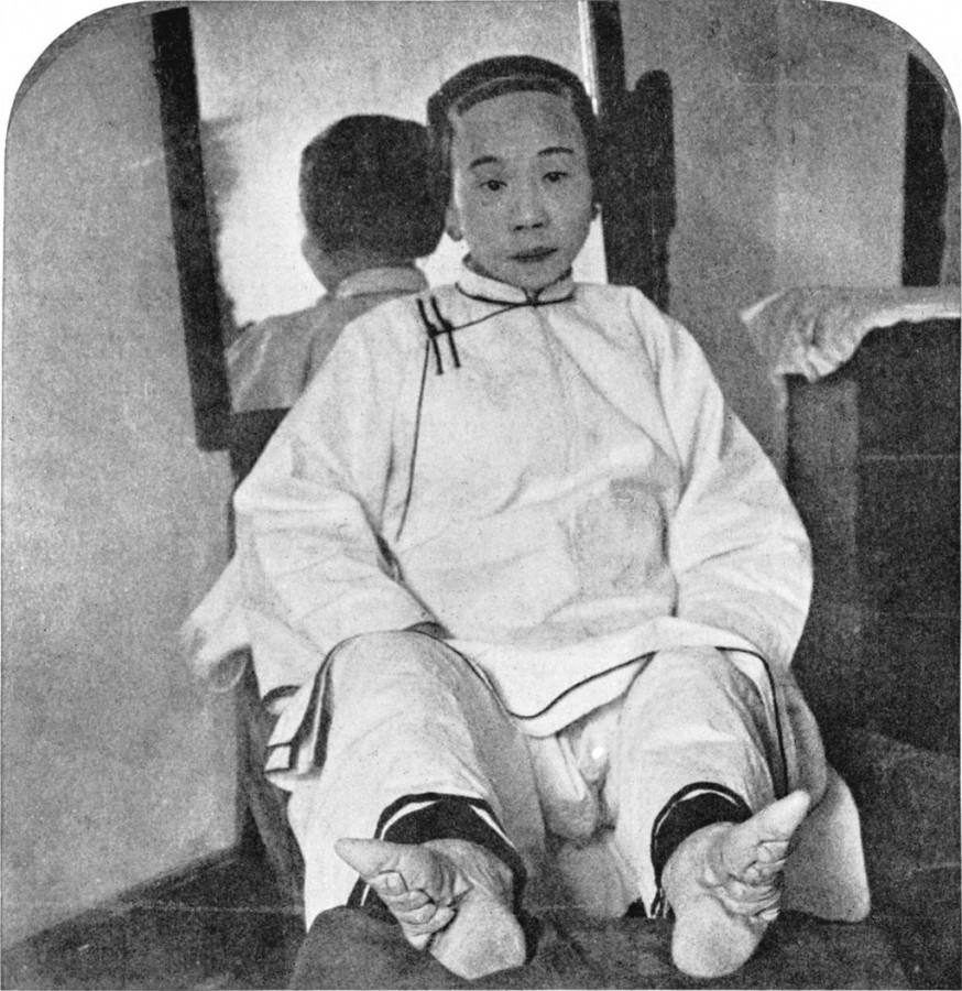 Původní fotografie čínské ženy